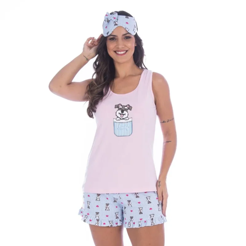 Pijama Calor Adulto Estampa Dog