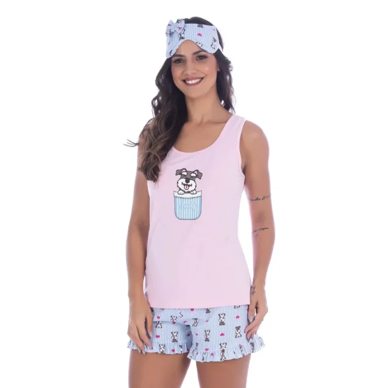 Pijama Calor Adulto Estampa Dog